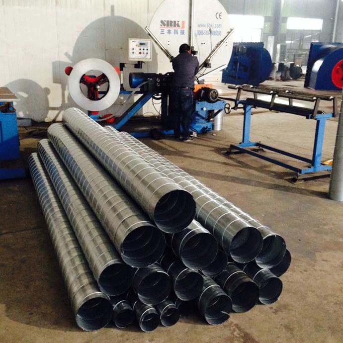 江蘇清風通用機械 專業螺旋風管廠家，鍍鋅風管直銷，高清細節圖與設備銷售一覽